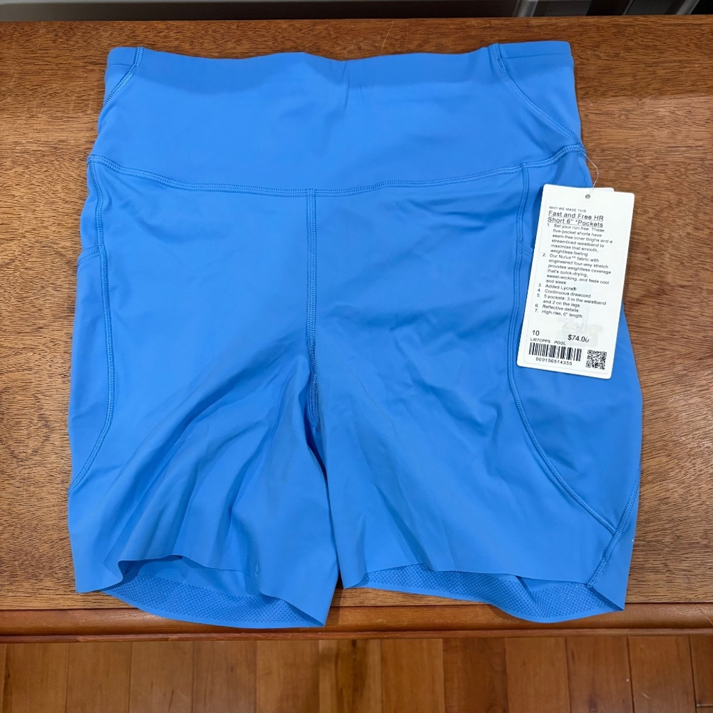 lululemon athletica Light Blue Bike Shorts - Picture 7 of 10